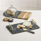 Hayes Marble Serving Board with Handles.