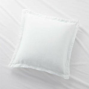 White Natural Hemp Sham.