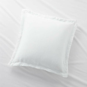White Natural Hemp Sham.