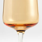 Ingrid Amber Cleared Champagne Glass.