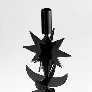 Picado Large Black Metal Taper Candle Holder 18" by Lucia Eames™