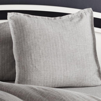 Linen Pinstripe Pillow Sham.