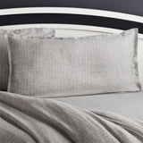Linen Pinstripe Pillow Sham.