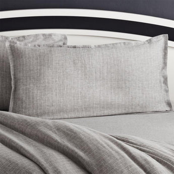 Linen Pinstripe Pillow Sham.