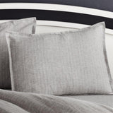 Linen Pinstripe Pillow Sham.