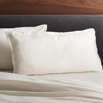 Linen Pinstripe Pillow Sham.