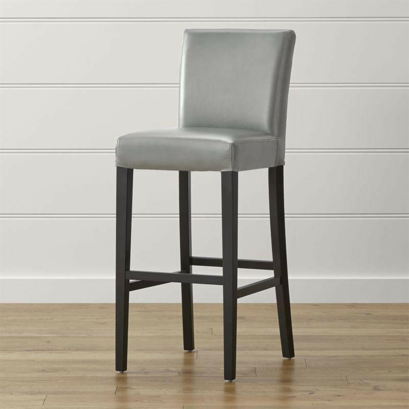 Lowe Leather Bar Stool Crate Barrel