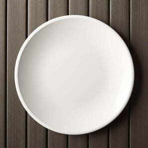 Lunea White 10.5" Outdoor Melamine Dinner Plate