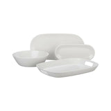 Lunea Melamine White 19"x14" Tray with Handles
