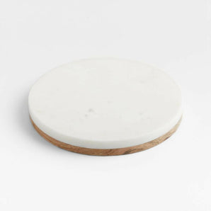 Marble and Wood Trivet