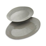 Marin White Small Oval Serving Platter.