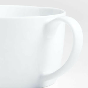 Mercer White Porcelain Jumbo Mug.