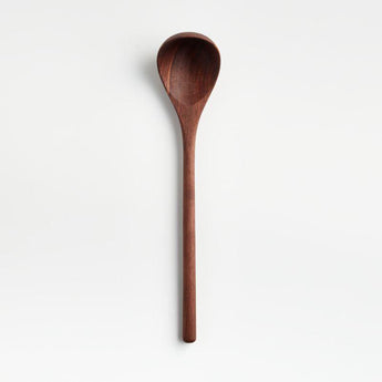 Modern Walnut Slotted Spoon.