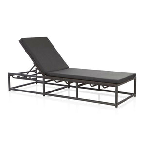 Morocco Charcoal Sunbrella ® Chaise Lounge Cushion.