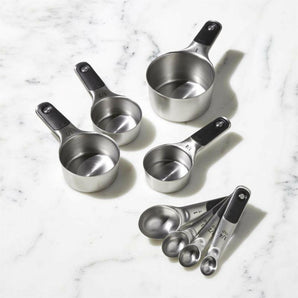 OXO ® Stainless Steel Magnetic Measuring Cups, Set of 4.