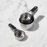 OXO ® Stainless Steel Magnetic Measuring Cups, Set of 4.
