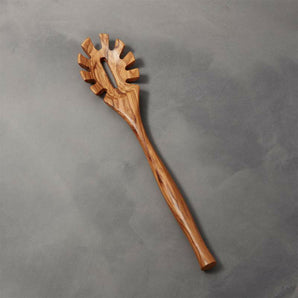 Crate & Barrel Olivewood Pasta Spoon