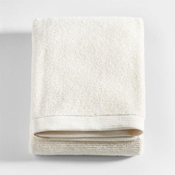 Ivory Antimicrobial Organic Cotton Bath Towel.
