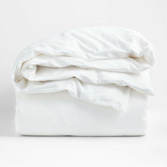 Organic Cotton Crisp White Duvet Cover.