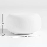 Leanne Ford Pebble White Side Table.