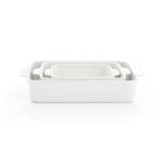 White Potluck Baking Dishes Set of Three