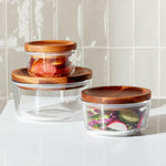 Pyrex® Wood Lid Storage 6-Piece Set