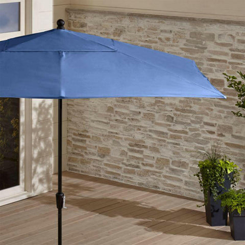 Rectangular Sunbrella® Patio Umbrella with Black Frame