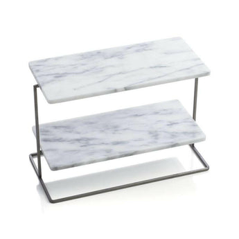 French Kitchen Marble 2-Tier Server.