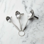 Stainless Steel Funnels, Set of 3