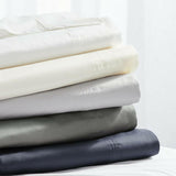 Organic 400 Thread Count Sateen White King Sheet Set.