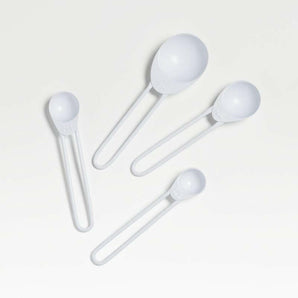 Shaillee Matte White Measuring Spoons