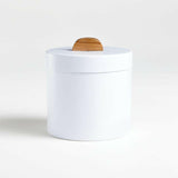 Shaillee Small Matte White Canister.