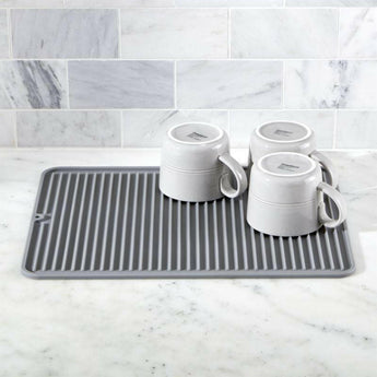 Silicone Grey Dish Drying Mat.