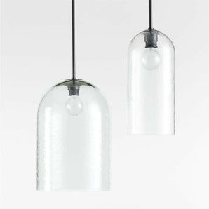 Sirocco Ripple Glass Pendant Small.