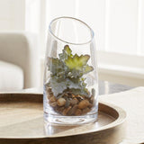Slant Small Glass Vessel.
