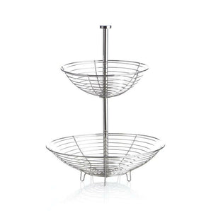 Carter Stainless 2-Tier Fruit Basket.