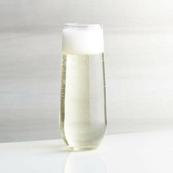 Aspen 9-Oz. Stemless Flute Glass.