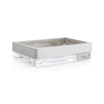 Stretten Nickel Trim Glass Tumbler