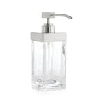 Stretten Nickel Trim Glass Tumbler
