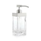 Stretten Nickel Trim Glass Tumbler