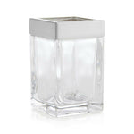 Stretten Nickel Trim Glass Tumbler