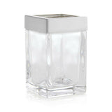 Stretten Nickel Trim Glass Tumbler
