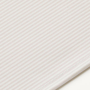 Easy-Clean Striped Natural Placemat