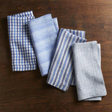 Blue Suits Dinner Napkins, Set of 4.