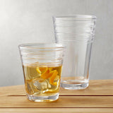 Swirl Acrylic Double Old-Fashioned Glass