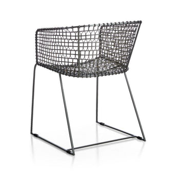 Tig Barrel Chair Cush Brown Leather.