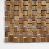 Tura Lattice Square Block Wooden Mat.