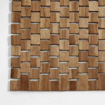 Tura Lattice Square Block Wooden Mat.