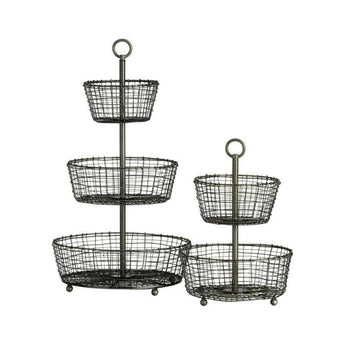 Bendt 2-Tier Iron Fruit Basket.