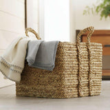 Tyler Square Basket With Rope Handle Low.